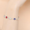 Newbridge Multi Colour Stone Bracelet, Silver