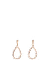 Newbridge Baguette Stone Drop Earrings, Gold