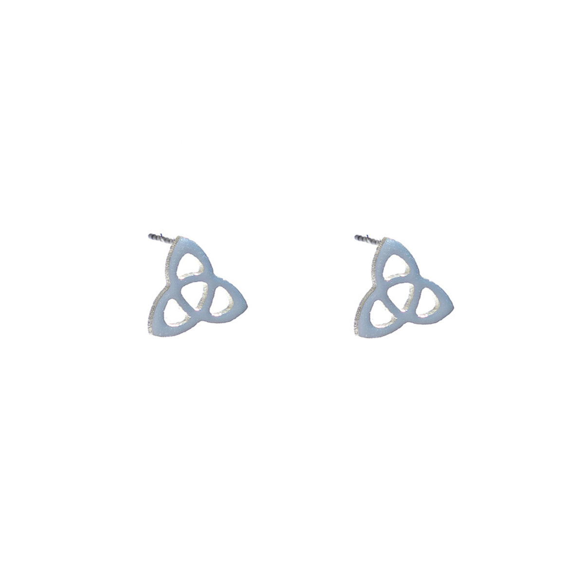 Newbridge Trinity Knot Earrings, Silver