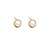 Newbridge Sappho Pearl Stud Earrings, Gold