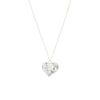 Newbridge Textured Leaf Necklace, Silver