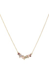 Newbridge Mixed Stone Pendant Necklace, Gold