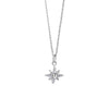 Newbridge Pavé North Star Pendant Necklace, Silver