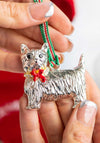 Newbridge Christmas Westie Hanging Decoration
