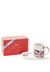 Newgrange Living Christmas Robin Mug & Snack Tray Set