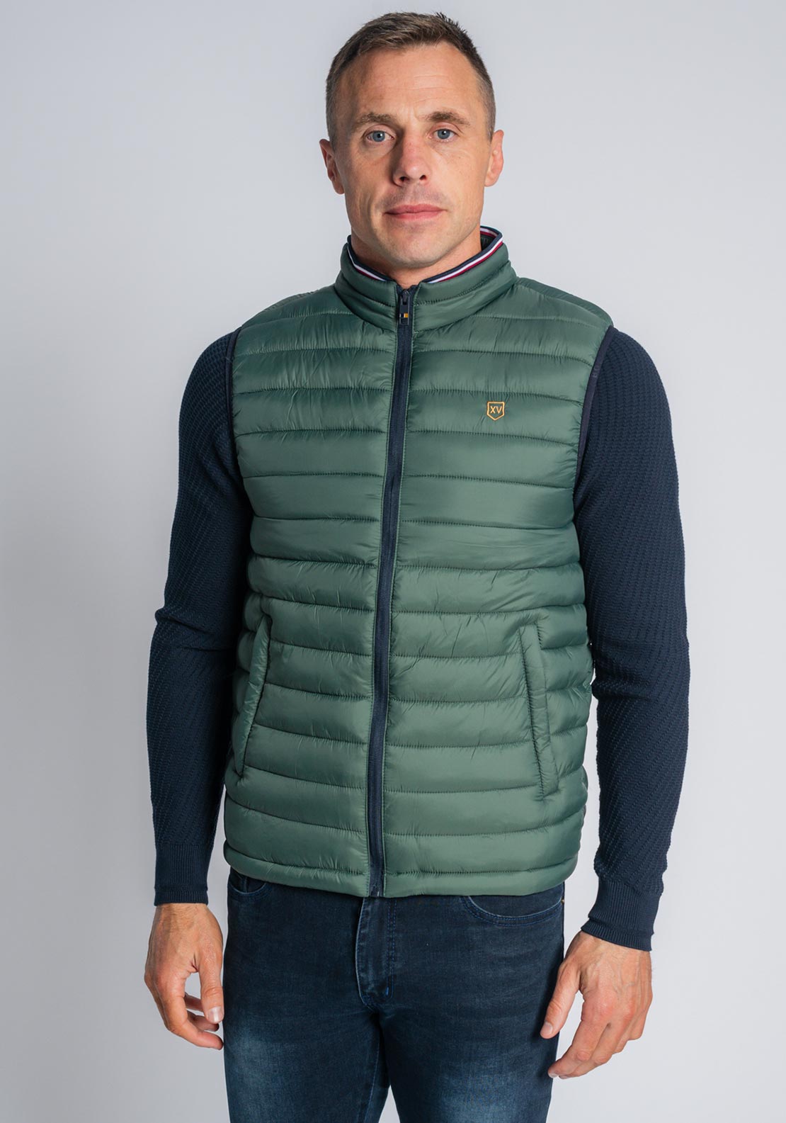 XV Kings by Tommy Bowe Newland Gilet, Fern Green