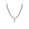 Newbridge Vintage CZ Necklace, Silver