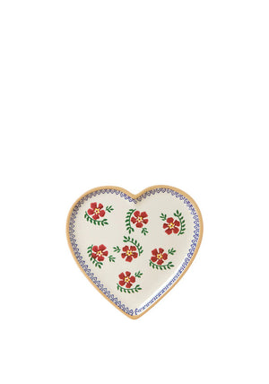 Nicholas Mosse Old Rose Large Heart Plate