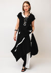 Nilmark Monochrome Button Detail Dress, Black and White
