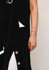Nilmark Monochrome Button Detail Dress, Black and White