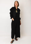 Nilmark Cropped Linen Blouse, Black