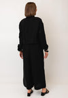 Nilmark Cropped Linen Blouse, Black