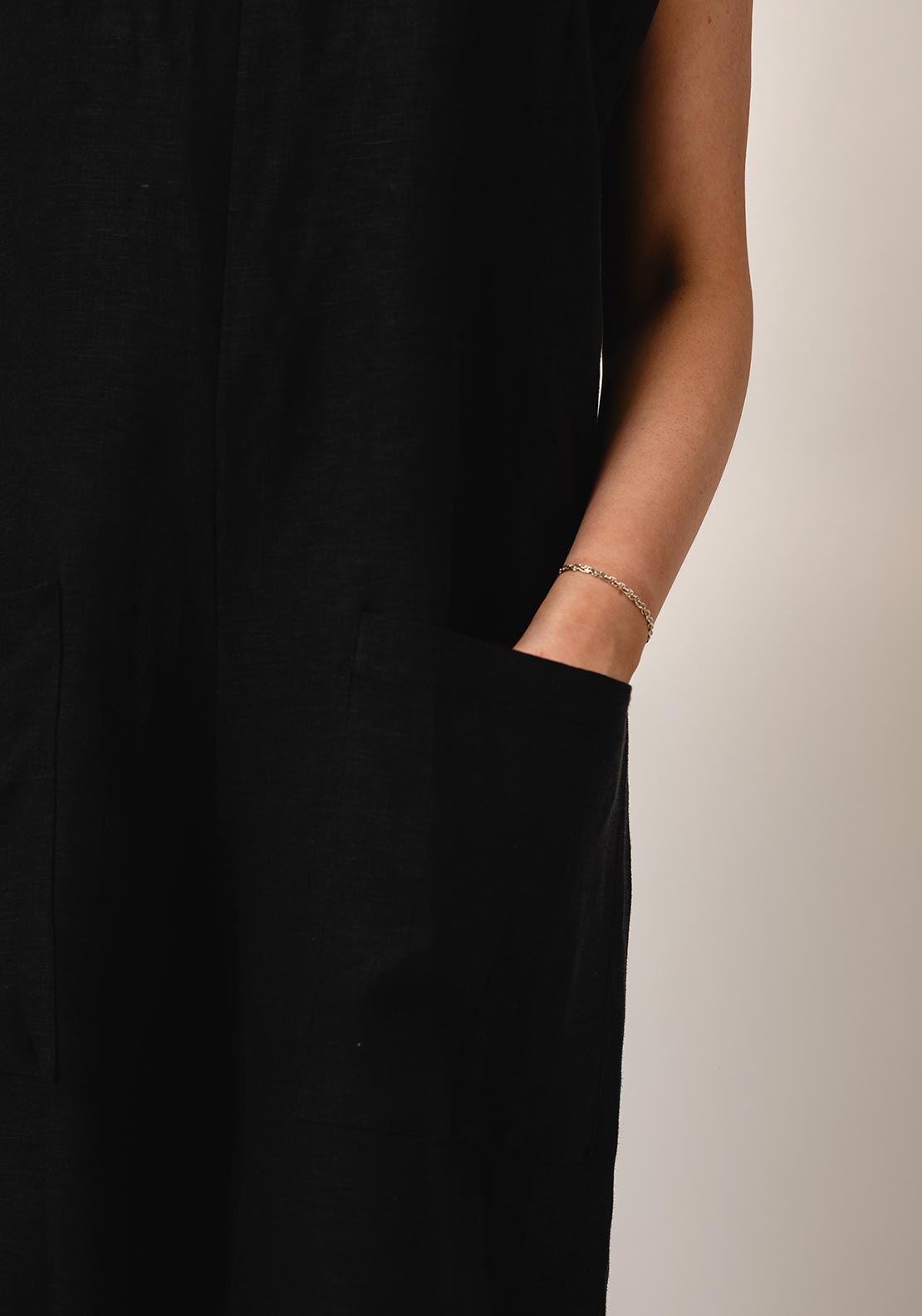 Nilmark Pocket Front Wide Leg Jumpsuit, Black