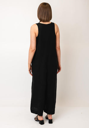 Nilmark Pocket Front Wide Leg Jumpsuit, Black