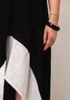 Nilmark Monochrome Button Detail Skirt, Black and White
