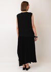 Nilmark Abstract Print Linen Top, Black and White