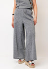 Nilmark Linen Blend Wide Leg Trousers, Grey
