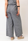 Nilmark Linen Blend Wide Leg Trousers, Grey
