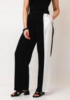 Nilmark Side Panel Wide Leg Trousers, Black