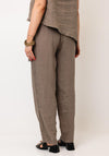 Nilmark Linen Blend Pocket Detail Trousers, Brown