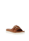 Redz Faux Leather Mule Sandals, Tan