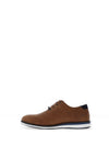 Ninty78 Boys Lace Dress Shoe, Brown