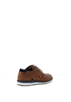 Ninty78 Boys Lace Dress Shoe, Brown
