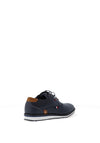 Ninty78 Boys Lace Dress Shoe, Navy
