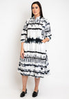 Noen Curve Printed Shirt Dress, White