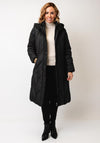 Normann Hooded Quilted Puffer Coat, Black