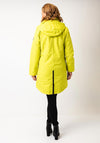 Normann Hooded Waterproof Raincoat, Lime Green