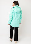 Normann Zip Detail Rain Coat, Mint Green