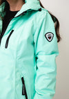 Normann Zip Detail Rain Coat, Mint Green
