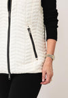 Normann Contrast Detail Gilet, Cream