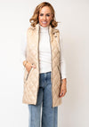 Normann Quilted Hooded Gilet, Beige