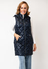 Normann Quilted Hooded Gilet, Navy