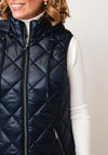 Normann Quilted Hooded Gilet, Navy