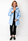 Normann Zipped Hooded Raincoat, Blue
