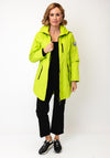 Normann Zipped Hooded Raincoat, Green