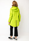 Normann Zipped Hooded Raincoat, Green