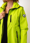 Normann Zipped Hooded Raincoat, Green