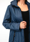Normann Waterproof Hooded Rain Coat,  Navy