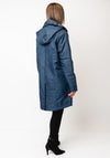 Normann Waterproof Hooded Rain Coat,  Navy