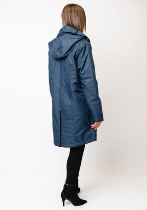 Normann Waterproof Hooded Rain Coat,  Navy