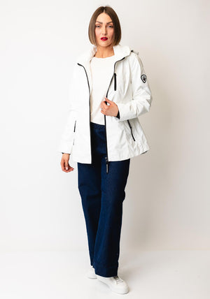 Normann Waterproof Hooded Coat, White