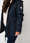 Normann Waterproof Hooded Coat, Navy