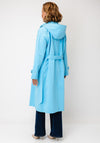 Normann Zipped Softshell Long Raincoat, Blue
