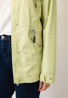 Normann Zipped Softshell Raincoat, Green