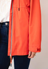 Normann Waterproof Hooded Raincoat, Orange