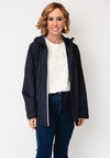 Normann Waterproof Hooded Raincoat, Navy
